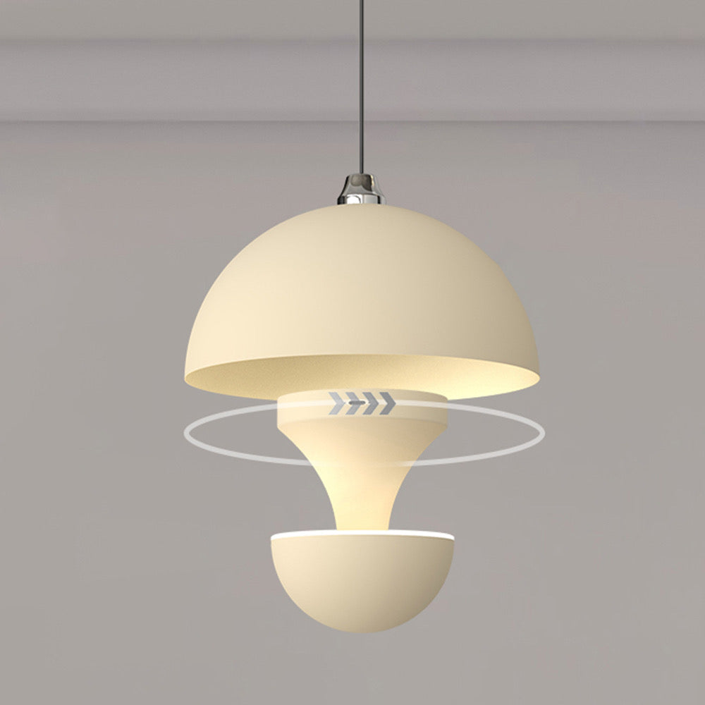 Bloemknop macaron hanglamp - teracotta bruin mat