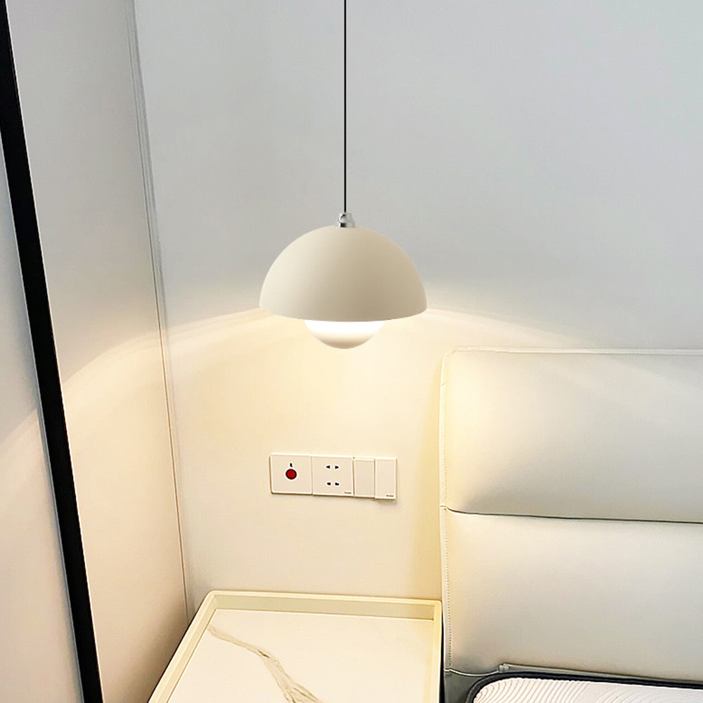 Bloemknop macaron hanglamp - teracotta bruin mat