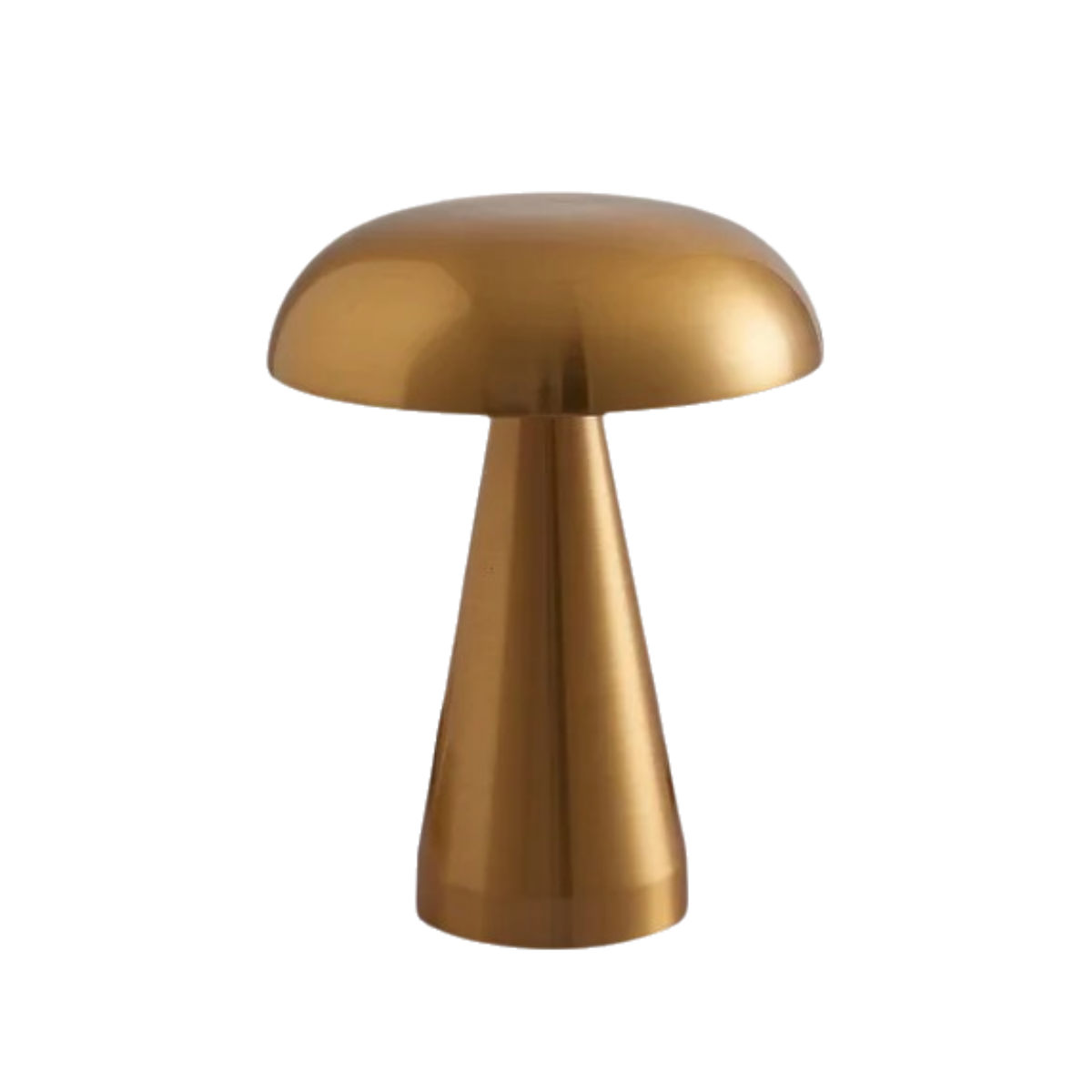 Oplaadbare Mushroom tafellamp met organisch design, ideaal voor moderne interieurs.