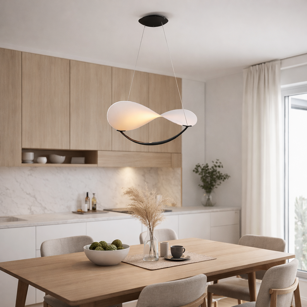 Italiaanse designer hanglamp - wit - antraciet