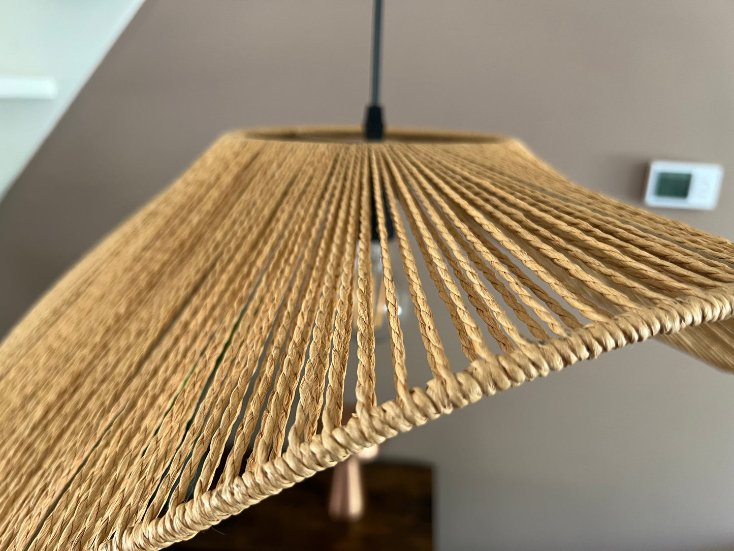 Rotan hoedlamp 50 cm