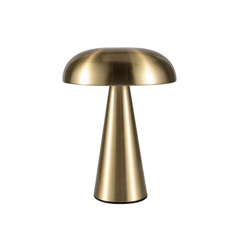 Elegante tafellamp met een bolvormige, oplaadbare lamp voor een stijlvolle sfeer in huis.