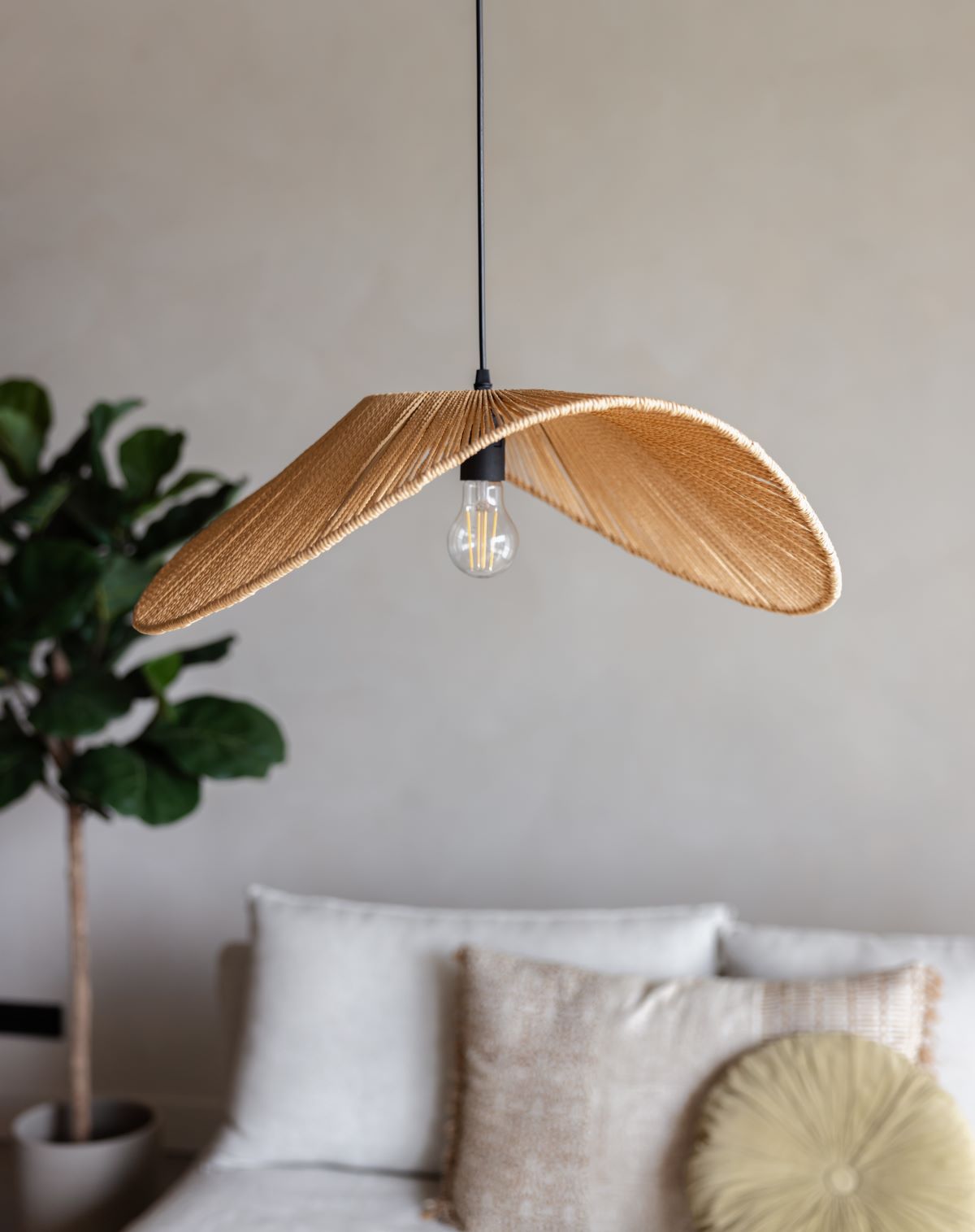 Rotan hanglamp handgemaakt