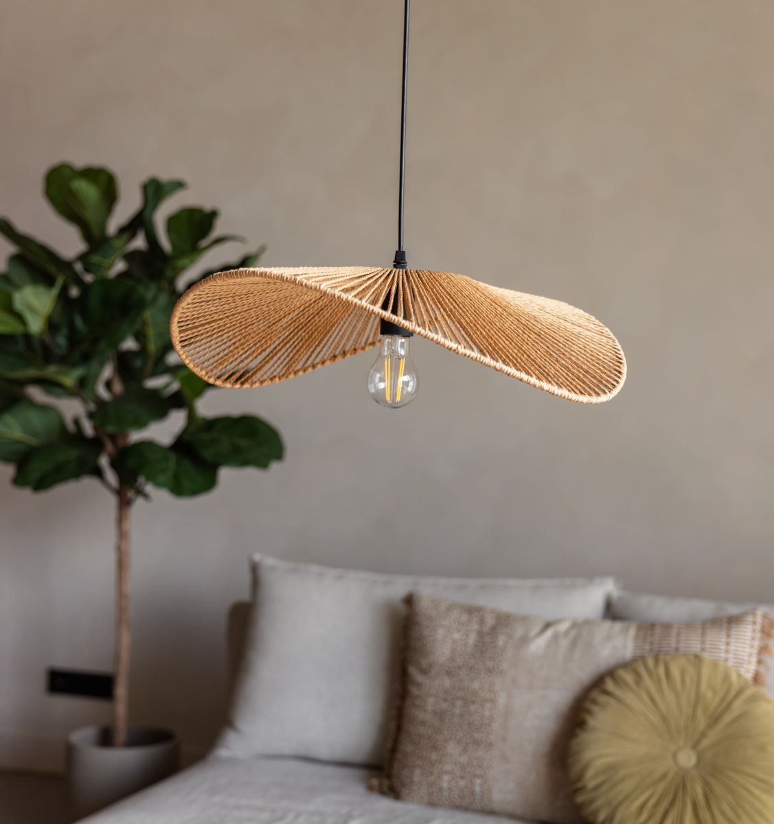 Rotan jute hanglamp design