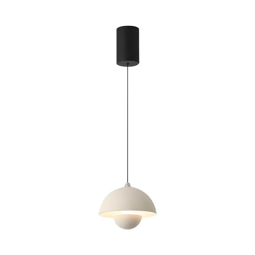 Bloemknop macaron hanglamp - teracotta bruin mat