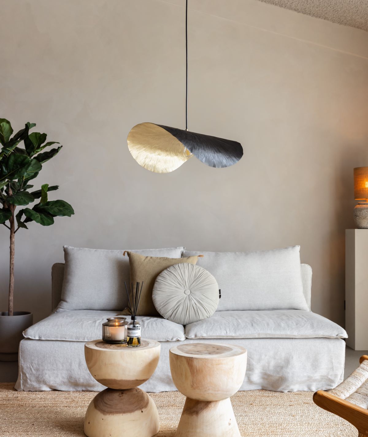 Goud-zwarte design hanglamp