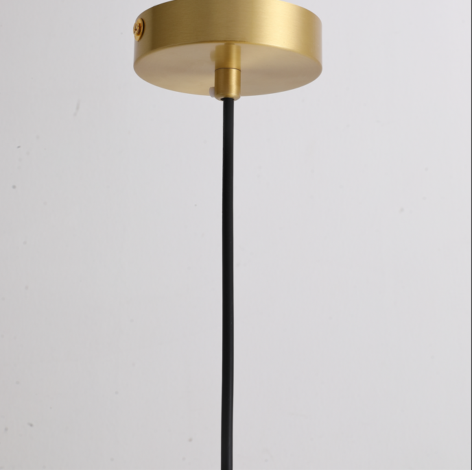 Blad hanglamp - goud - messing - 45 cm