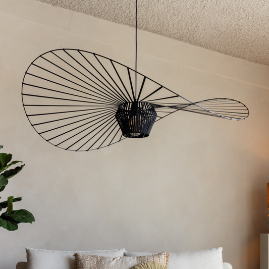 Hoedlamp Zwart - Design Hanglamp - 80 cm