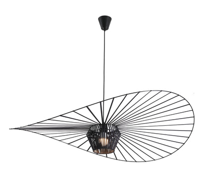 Luftige Skandinavische Pendelleuchte schwarz