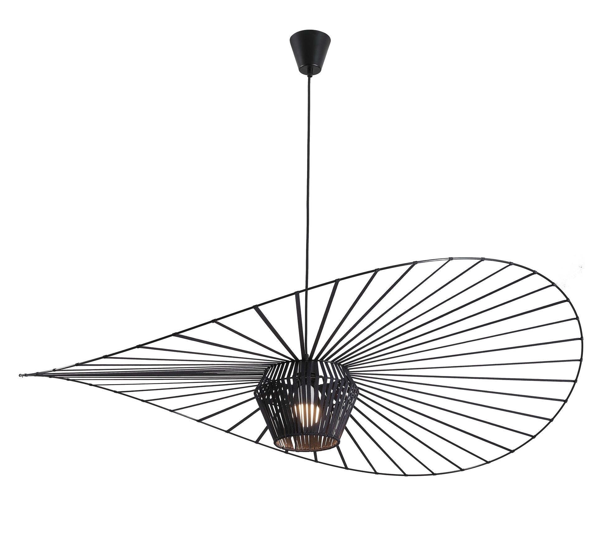 Filigrane Designer-Pendelleuchte schwarz