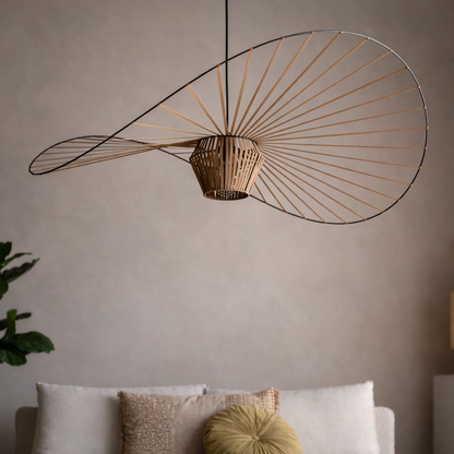 Hoedlamp Koper - design hanglamp - 169 cm