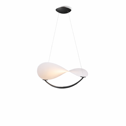 Italiaanse designer hanglamp - wit - antraciet