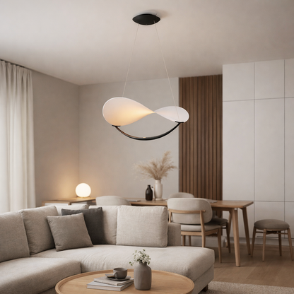 Italiaanse designer hanglamp - wit - antraciet