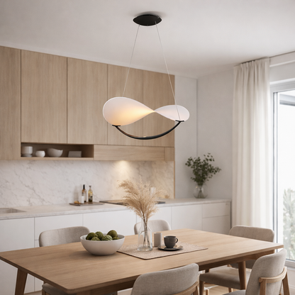 Italiaanse designer hanglamp - wit - antraciet