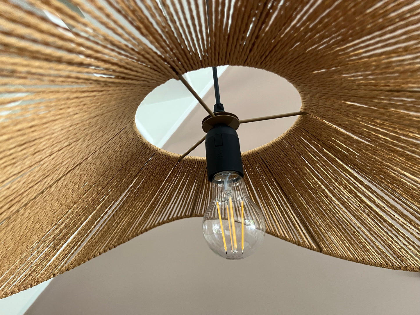 Rotan hoedlamp 50 cm