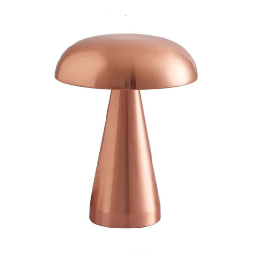 Moderne tafellamp - mushroom - koperkleurig