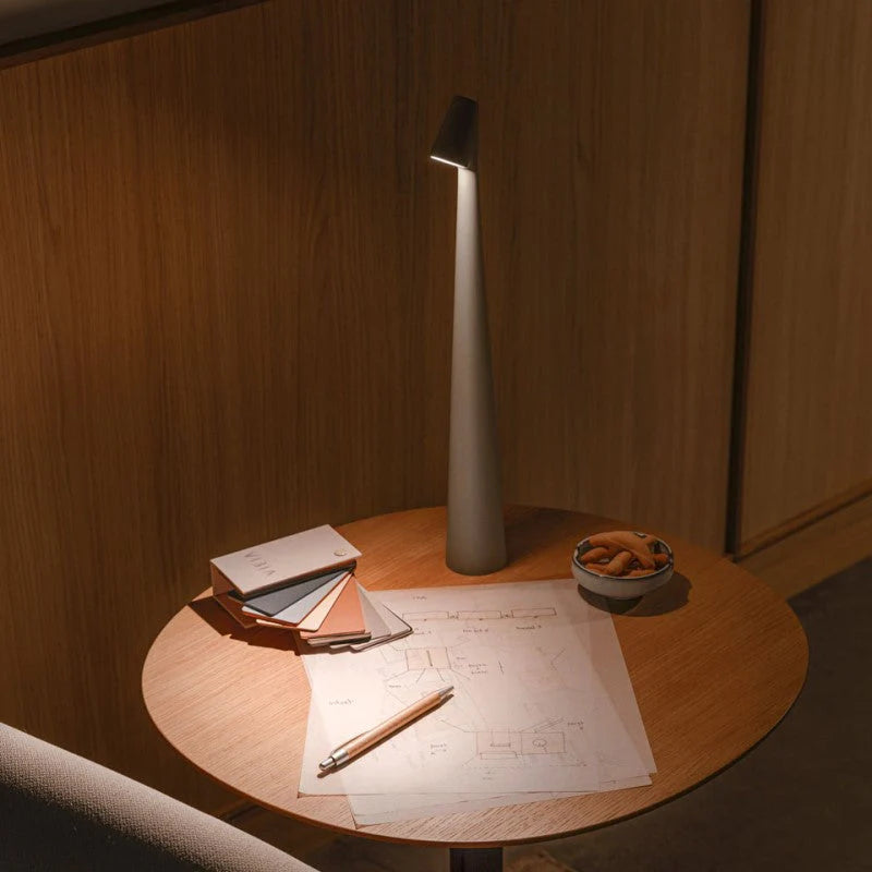 Moderne tafellamp - Pylon - Wit