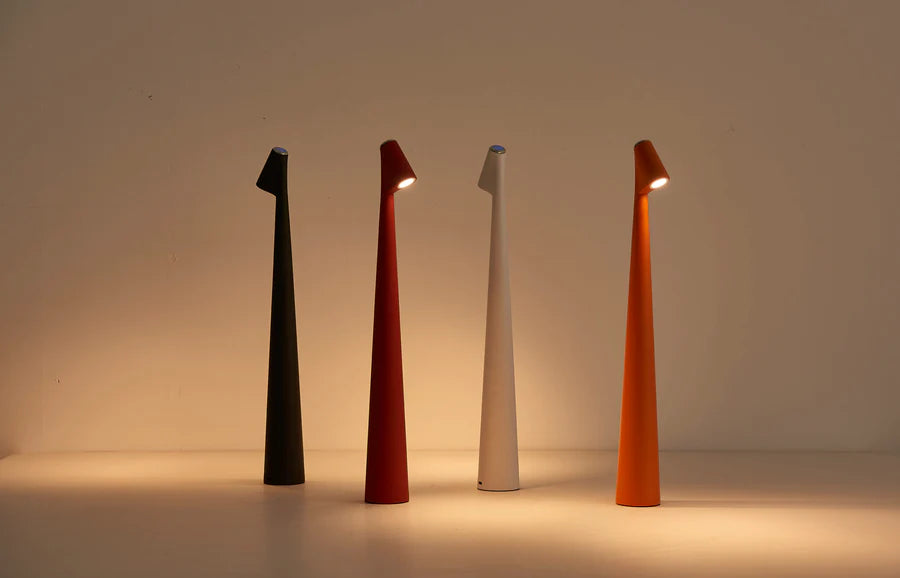 Moderne tafellamp - Pylon - Wit