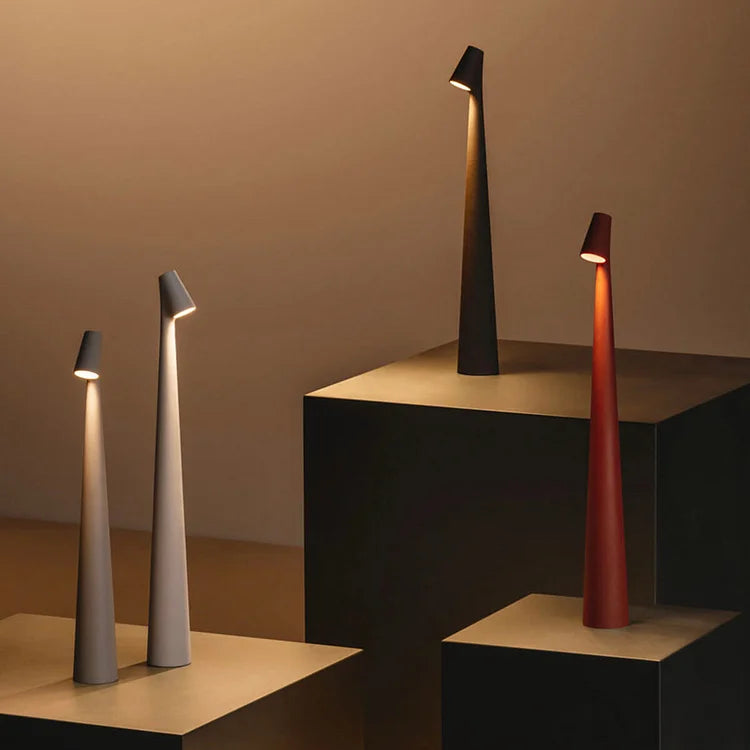 Moderne tafellamp - Pylon - Wit