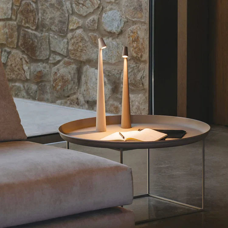 Moderne tafellamp - Pylon - Wit