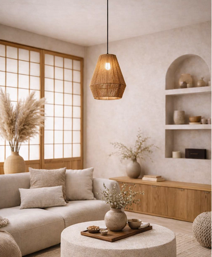 Boho rotan hanglamp - 40 cm