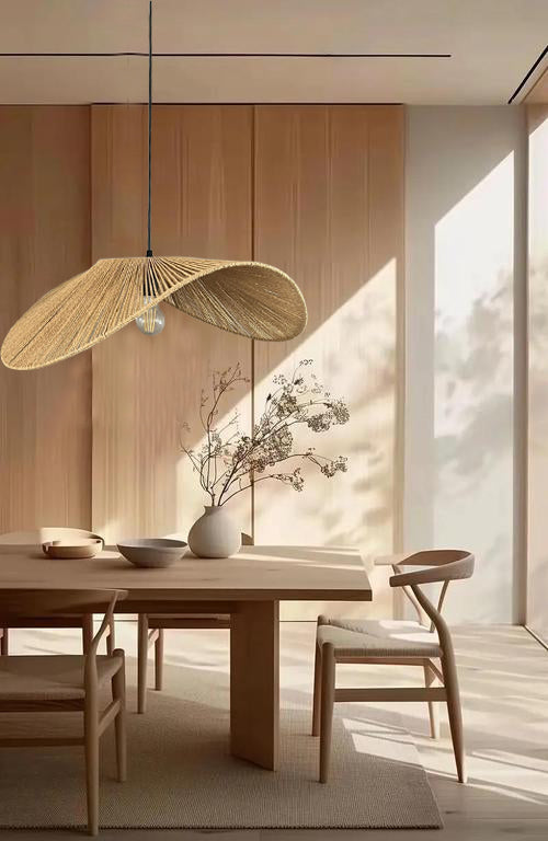 Rotan hoedlamp 50 cm