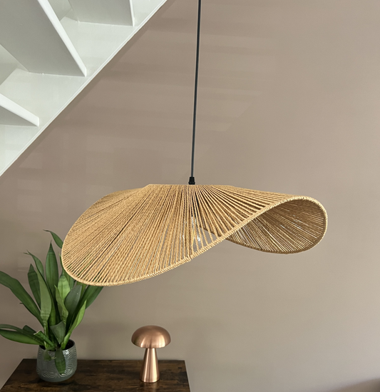 Rotan hoedlamp 50 cm