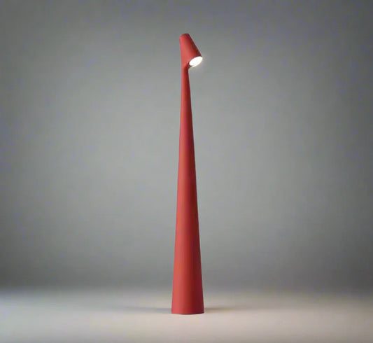Moderne tafellamp - Pylon - Rood